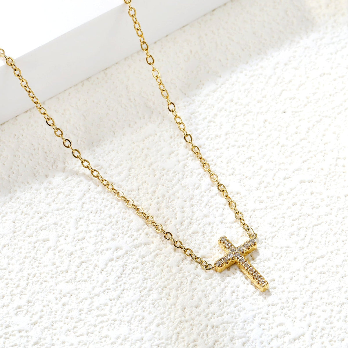 Diamond Cross Pendant Necklace